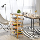 BMOSU 2-Tier Bamboo Shoe Rack Premium Stackable Shoe Shelf Storage Organizer for Hallway Closet Living Room Entryway Organizer (Natural Bamboo)