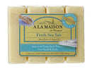 A LA MAISON Lavender Flower Bar Soap - Triple French Milled Natural Moisturizing Hand Soap Bar (3 Bars of Soap, 8.8 oz)