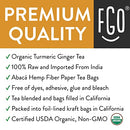 FGO Organic Green Tea, Eco-Conscious Tea Bags, 100 Count