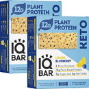 IQBAR Brain and Body Keto Protein Bars - Chocolate Lovers Variety Keto Bars - 12-Count Energy Bars - Low Carb Protein Bars - High Fiber Vegan Bars and Low Sugar Meal Replacement Bars - Vegan Snacks