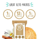 BHU Cookie Dough Keto Protein Bars, Chocolate Chip, Ultra Creamy Refrigerated Keto Snacks - 4g Net Carbs, 1g Sugar (8 Bars)