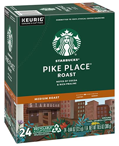 Starbucks K-Cup Coffee Pods—Caramel Flavored Coffee—100% Arabica—1 box (40 pods)