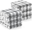 Utopia Towels Dish Towels, 15 x 25 Inches, 100% Ring Spun Cotton Super Absorbent Linen Kitchen Towels, Soft Reusable Cleaning Bar and Tea Towels Set (12 Pack, Blue)
