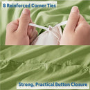 Nestl Twin Duvet Cover - Soft Double Brushed Light Grey Duvet Cover Twin/Twin XL, 2 Piece, with Button Closure, Duvet Cover 68x90 inches