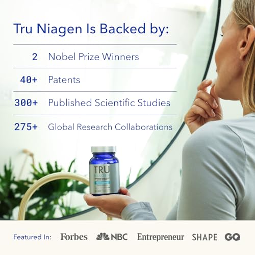TRU NIAGEN PRO 1000mg | Patented Nicotinamide Riboside NAD+ Supplement | NR Supports Cellular Energy Metabolism & Repair, Vitality, Healthy Aging of Heart, Brain & Muscle (30 Servings)