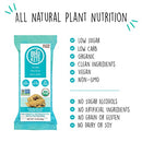 BHU Cookie Dough Keto Protein Bars, Chocolate Chip, Ultra Creamy Refrigerated Keto Snacks - 4g Net Carbs, 1g Sugar (8 Bars)