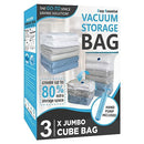 20 Pack Vacuum Storage Bags, Space Saver Bags (4 Jumbo/4 Large/4 Medium/4 Small/4 Roll) Compression for Comforters and Blankets, Sealer Clothes Storage, Hand Pump Included