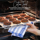 Utopia Towels Dish Towels, 15 x 25 Inches, 100% Ring Spun Cotton Super Absorbent Linen Kitchen Towels, Soft Reusable Cleaning Bar and Tea Towels Set (12 Pack, Blue)