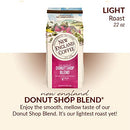 New England Coffee Hazelnut Crème Medium Roast Ground Coffee, 22oz Bag (Pack of 1)