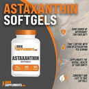 BULKSUPPLEMENTS.COM Astaxanthin 12mg 180 Softgels - Astaxanthin Supplement - Astaxanthin Pills - Antioxidants Supplement - Eye Supplements - 1 Astaxanthin Softgel per Serving (180 Softgels)