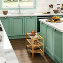 BMOSU 2-Tier Bamboo Shoe Rack Premium Stackable Shoe Shelf Storage Organizer for Hallway Closet Living Room Entryway Organizer (Natural Bamboo)