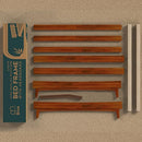 Bme Caden 15" Bed Frame with Adjustable Headboard - Mid Century, Retro Style with Acacia Wood - No Box Spring Needed - Wood Slat Support - Easy Assembly (Caramel, King (U.S. Standard))