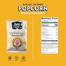 LesserEvil Himalayan Pink Salt Organic Popcorn, Premium Quality, Minimally Processed, No Vegetable Oil, 0.46 Oz, Pack of 24