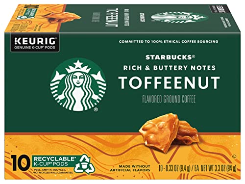 Starbucks K-Cup Coffee Pods—Caramel Flavored Coffee—100% Arabica—1 box (40 pods)