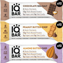 IQBAR Brain and Body Keto Protein Bars - Chocolate Lovers Variety Keto Bars - 12-Count Energy Bars - Low Carb Protein Bars - High Fiber Vegan Bars and Low Sugar Meal Replacement Bars - Vegan Snacks