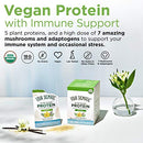 Four Sigmatic Organic Plant-Based Protein Powder Unflavored Protein with Lion’s Mane, Chaga, Cordyceps and More | Clean Vegan Protein Elevated for Brain Function and Immune Support | 16.9 oz