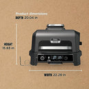 Ninja OG701 7-in-1 Outdoor Electric Grill & Smoker - Grill, BBQ, Air Fry, Bake, Roast, Dehydrate & Broil - Uses Woodfire Pellets - Portable & Weather Resistant