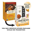 Numi Organic Tea Emperor's Pu-erh, Black Tea, 16 Count of Tea Bags, Pack of 1 (Packaging May Vary)