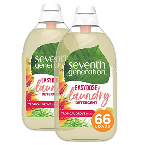 Seventh Generation EasyDose Laundry Detergent, Ultra Concentrated: 66 Loads, Mango & Mandarin Scent, 23.1 Fl Oz