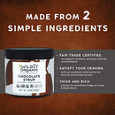 Wildly Organic Chocolate Syrup 20 Oz - Organic, Dairy-Free, Fair Trade, Non-GMO, Kosher, Vegan, Premium Rich Chocolate Flavor - Perfect for Ice Cream, Baking, Coffee, Chocolate Milk, Mocha, & Hot Cocoa - 2 Ingredients: Raw Cacao Powder & Raw Agave