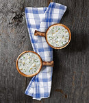 Utopia Towels Dish Towels, 15 x 25 Inches, 100% Ring Spun Cotton Super Absorbent Linen Kitchen Towels, Soft Reusable Cleaning Bar and Tea Towels Set (12 Pack, Blue)