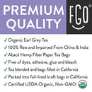 FGO Organic Green Tea, Eco-Conscious Tea Bags, 100 Count