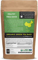 FGO Organic Green Tea, Eco-Conscious Tea Bags, 100 Count