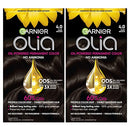 Garnier Hair Color Olia Ammonia-Free Brilliant Color Oil-Rich Permanent Hair Dye, 6.0 Light Brown, 1 Count (Packaging May Vary)