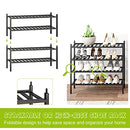 BMOSU 2-Tier Bamboo Shoe Rack Premium Stackable Shoe Shelf Storage Organizer for Hallway Closet Living Room Entryway Organizer (Natural Bamboo)