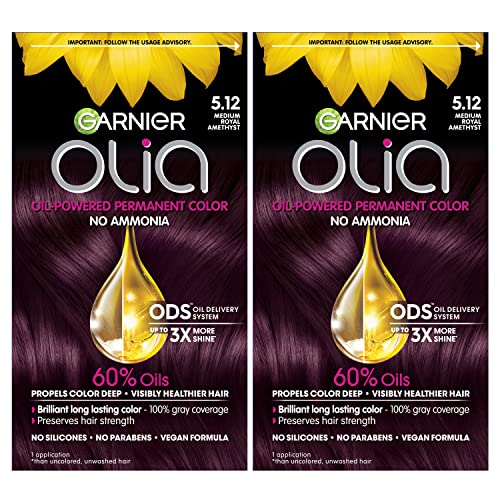 Garnier Hair Color Olia Ammonia-Free Brilliant Color Oil-Rich Permanent Hair Dye, 6.0 Light Brown, 1 Count (Packaging May Vary)