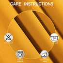 LEMOMO Blackout Curtains 52 x 84 inch/Black Set of 2 Panels/Thermal Insulated Room Darkening Bedroom Curtains