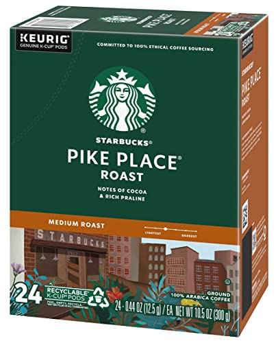 Starbucks K-Cup Coffee Pods—Caramel Flavored Coffee—100% Arabica—1 box (40 pods)