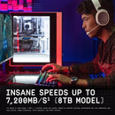 WD_BLACK 1TB SN850X NVMe Internal Gaming Solid State Drive with Heatsink - Works with Playstation 5, Gen4 PCIe, M.2 2280, Up to 7,300 MB/s - WDS100T2XHE