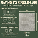 FEBU Reusable Paper Towels Washable | 5 Pack Japanese Pattern Swedish Dish Towels | Swedish Dishcloths for Kitchen | Non-Scratch Cellulose Sponge Cloths | No Odor, Biodegradable, Swedish Cloths