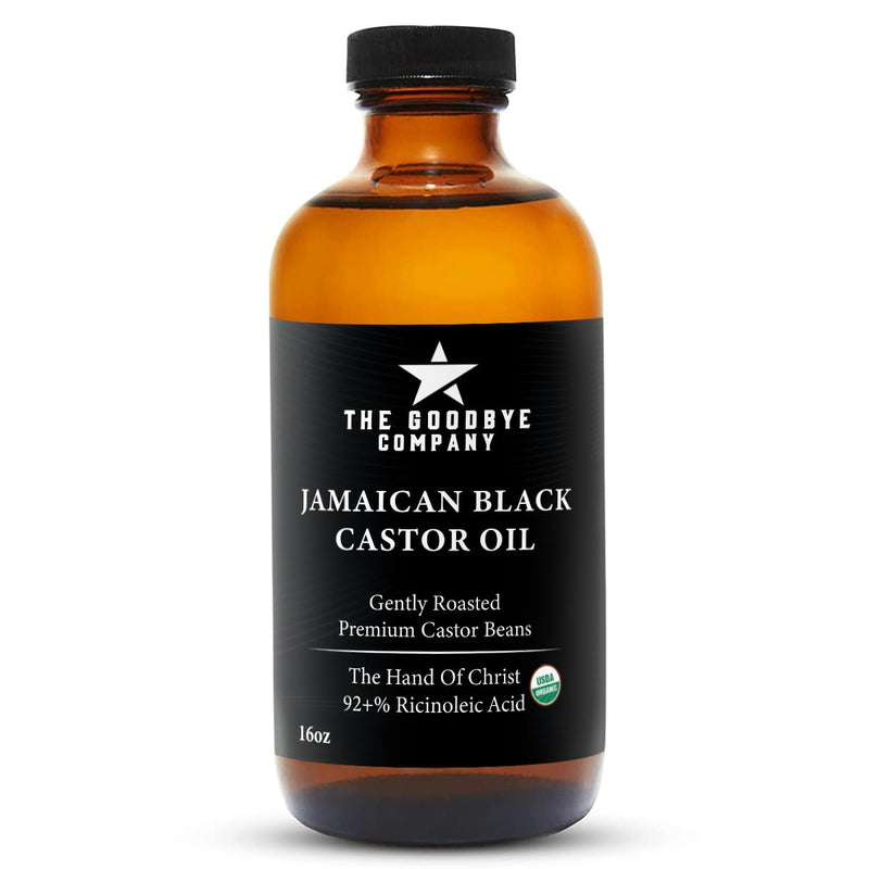 The Goodbye Company Organic Castor Oil – 100% Pure Extra Virgin, Cold-Pressed & Unrefined – Hexane-Free – Nourishing Oil for Healthy Skin, Hair Growth & Eyelashes (250mL)