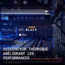 WD_BLACK 1TB SN850X NVMe Internal Gaming Solid State Drive with Heatsink - Works with Playstation 5, Gen4 PCIe, M.2 2280, Up to 7,300 MB/s - WDS100T2XHE