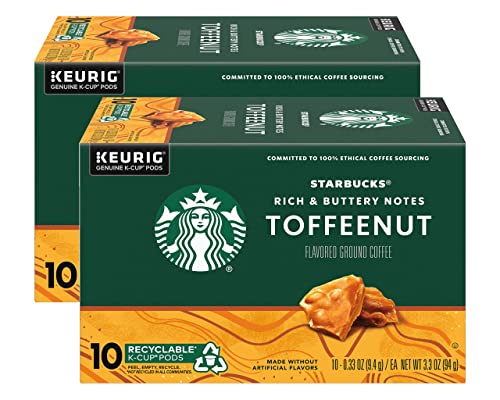 Starbucks K-Cup Coffee Pods—Caramel Flavored Coffee—100% Arabica—1 box (40 pods)