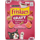 Purina Friskies Dry Cat Food, Seafood Sensations - 22 lb. Bag