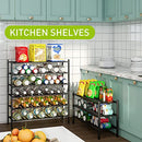 BMOSU 2-Tier Bamboo Shoe Rack Premium Stackable Shoe Shelf Storage Organizer for Hallway Closet Living Room Entryway Organizer (Natural Bamboo)