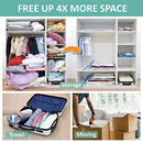 20 Pack Vacuum Storage Bags, Space Saver Bags (4 Jumbo/4 Large/4 Medium/4 Small/4 Roll) Compression for Comforters and Blankets, Sealer Clothes Storage, Hand Pump Included