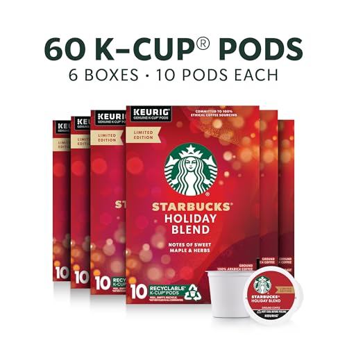 Starbucks K-Cup Coffee Pods—Caramel Flavored Coffee—100% Arabica—1 box (40 pods)