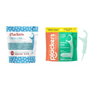Plackers Twin-Line Dental Flossers, Advanced Whitening and Dual Action Flossing System, Easy Storage, Super Tuffloss, 2X The Clean, Cool Mint Flavor, 600 Count (Pack of 4)