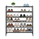 BMOSU 2-Tier Bamboo Shoe Rack Premium Stackable Shoe Shelf Storage Organizer for Hallway Closet Living Room Entryway Organizer (Natural Bamboo)