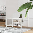 ECOMEX Shoe Rack Bench for Entryway, 3-Tier Wooden Shoe Shelf Shoe Organizer Bench Shoe Organizer Entryway Bench for Bedroom Balcony Entryway Entrance, Black(33.5''L)