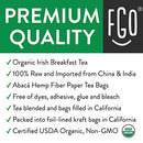 FGO Organic Green Tea, Eco-Conscious Tea Bags, 100 Count
