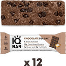 IQBAR Brain and Body Keto Protein Bars - Chocolate Lovers Variety Keto Bars - 12-Count Energy Bars - Low Carb Protein Bars - High Fiber Vegan Bars and Low Sugar Meal Replacement Bars - Vegan Snacks