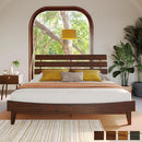 Bme Caden Solid Wood Nightstand/Side Table/End Table, Fully Assembled, with 1-Drawer for Mid Century Bedroom and Living Room, Caramel