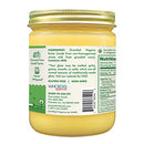 Pure Indian Foods Organic Grassfed Original Ghee, 14 oz, Pasture Raised, Gluten-Free, Non-GMO, Paleo, Keto-Friendly Cooking Fat/Oil, Clarified Butter (16 fl oz / 1 pint)
