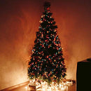 Outdoor String Lights 25 Feet G40 Globe LED Patio Lights with 13 Edison Plastic Bulbs(1 Spare), Waterproof Connectable Hanging Christmas Lights for Backyard Porch Balcony Party Xmas Decor, Black