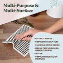 FEBU Reusable Paper Towels Washable | 5 Pack Japanese Pattern Swedish Dish Towels | Swedish Dishcloths for Kitchen | Non-Scratch Cellulose Sponge Cloths | No Odor, Biodegradable, Swedish Cloths